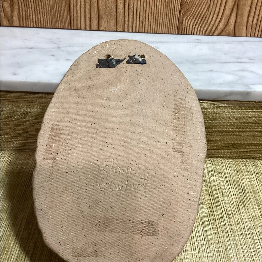 Hobbyist Pottery Seashell Wall Pocket 10x6.5
